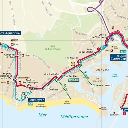 Plages A 190 M, Parking Prive, Belle Vue, Wifi.